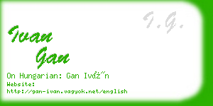 ivan gan business card